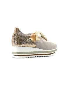 Ivoire0130a Ivoire 1A 4703 Nude*Femme Baskets
