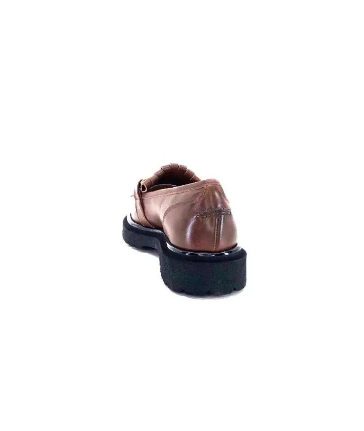 Ivoire0532 Ivoire A231 Cuir Marron*Femme Mocassins