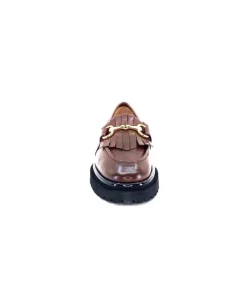Ivoire0532 Ivoire A231 Cuir Marron*Femme Mocassins