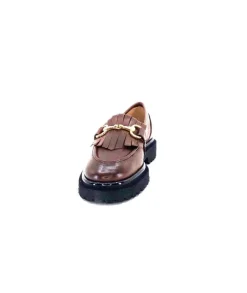 Ivoire0532 Ivoire A231 Cuir Marron*Femme Mocassins