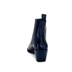 We Do Ivoire 99527A Cuir Noir*Femme Santiags