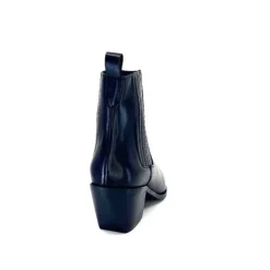 We Do Ivoire 99527A Cuir Noir*Femme Santiags