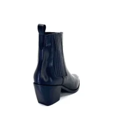 We Do Ivoire 99527A Cuir Noir*Femme Santiags