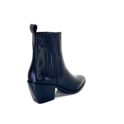 We Do Ivoire 99527A Cuir Noir*Femme Santiags