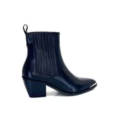 We Do Ivoire 99527A Cuir Noir*Femme Santiags