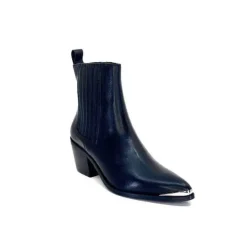 We Do Ivoire 99527A Cuir Noir*Femme Santiags
