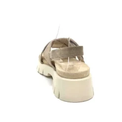 Ivoire0104a Ivoire A49032 Cuir Taupe*Femme Plateformes