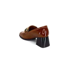 We Do Ivoire 11301A Cuir Vernis Marron*Femme Mocassins