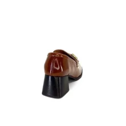 We Do Ivoire 11301A Cuir Vernis Marron*Femme Mocassins