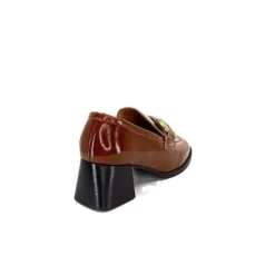 We Do Ivoire 11301A Cuir Vernis Marron*Femme Mocassins