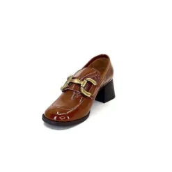 We Do Ivoire 11301A Cuir Vernis Marron*Femme Mocassins