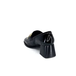 We Do Ivoire 11301A Cuir Vernis Noir*Femme Mocassins