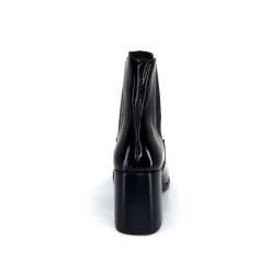 We Do Ivoire 99647A Cuir Vernis Noir*Femme Bottines