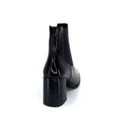 We Do Ivoire 99647A Cuir Vernis Noir*Femme Bottines