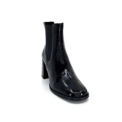 We Do Ivoire 99647A Cuir Vernis Noir*Femme Bottines