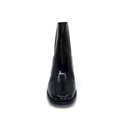 We Do Ivoire 99647A Cuir Vernis Noir*Femme Bottines