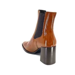 We Do Ivoire 99647A Cuir Vernis Ocra*Femme Bottines
