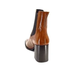 We Do Ivoire 99647A Cuir Vernis Ocra*Femme Bottines