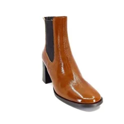 We Do Ivoire 99647A Cuir Vernis Ocra*Femme Bottines