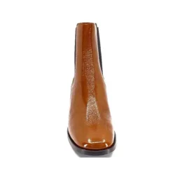 We Do Ivoire 99647A Cuir Vernis Ocra*Femme Bottines