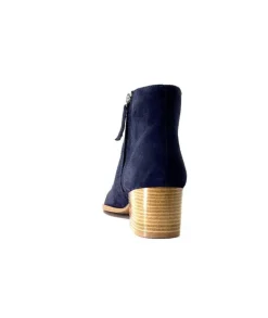 Ivoire0104a Ivoire A45151 Daim Bleu Marine*Femme Bottines Eté