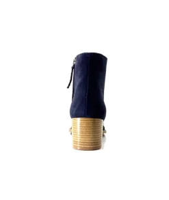Ivoire0104a Ivoire A45151 Daim Bleu Marine*Femme Bottines Eté