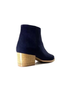 Ivoire0104a Ivoire A45151 Daim Bleu Marine*Femme Bottines Eté