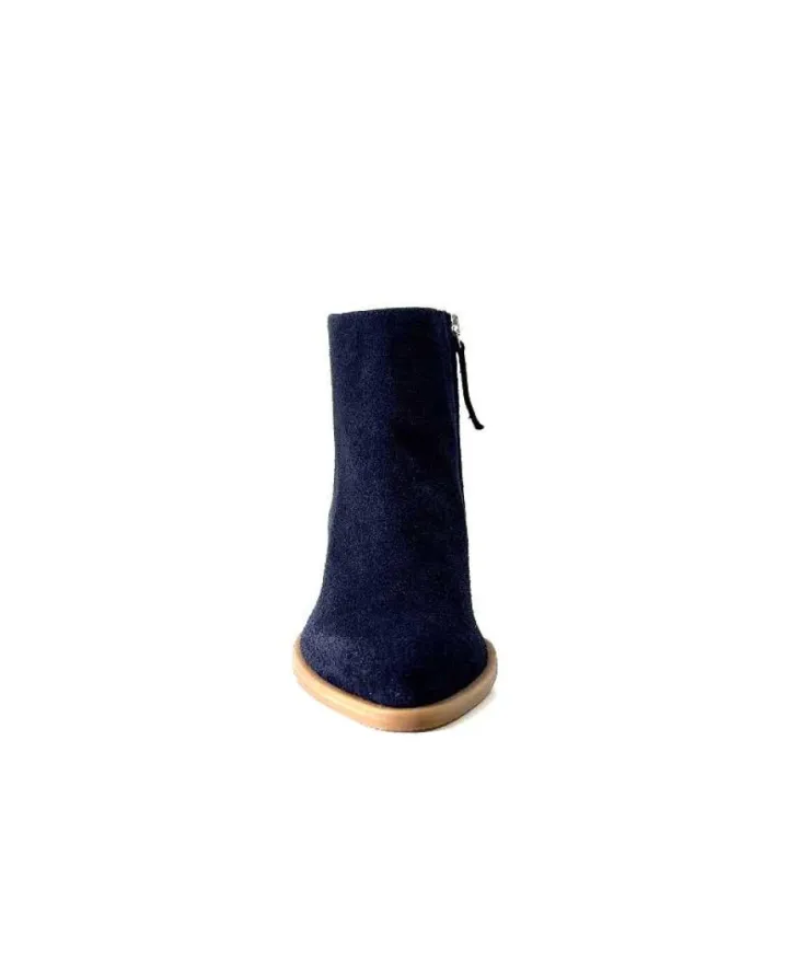Ivoire0104a Ivoire A45151 Daim Bleu Marine*Femme Bottines Eté