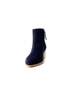 Ivoire0104a Ivoire A45151 Daim Bleu Marine*Femme Bottines Eté