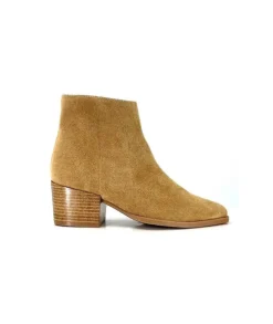 Ivoire0104a Ivoire A45151 Daim Tan*Femme Bottines Eté