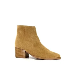 Ivoire0104a Ivoire A45151 Daim Tan*Femme Bottines Eté