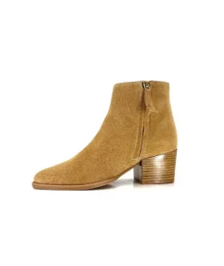 Ivoire0104a Ivoire A45151 Daim Tan*Femme Bottines Eté