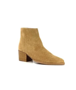 Ivoire0104a Ivoire A45151 Daim Tan*Femme Bottines Eté