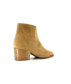 Ivoire0104a Ivoire A45151 Daim Tan*Femme Bottines Eté