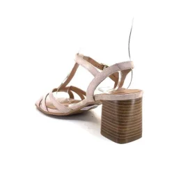Ivoire0104a Ivoire A49246 F6757 Cuir Rose Poudre*Femme Sandales