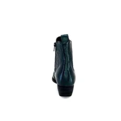 Ivoire0341a Ivoire Ar230 Cuir Metal Vert Bosco*Femme Santiags