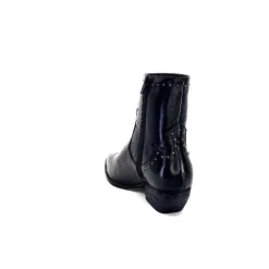 Ivoire0341a Ivoire Ar232 Cuir Noir*Femme Santiags