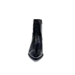 Ivoire0341a Ivoire Ar232 Cuir Noir*Femme Santiags