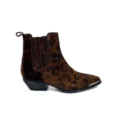 Ivoire0341a Ivoire Ar230 Daim Leo Moka*Femme Santiags