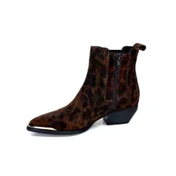 Ivoire0341a Ivoire Ar230 Daim Leo Moka*Femme Santiags
