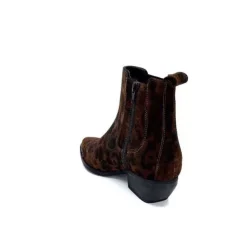 Ivoire0341a Ivoire Ar230 Daim Leo Moka*Femme Santiags