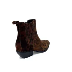 Ivoire0341a Ivoire Ar230 Daim Leo Moka*Femme Santiags