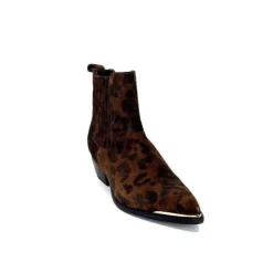 Ivoire0341a Ivoire Ar230 Daim Leo Moka*Femme Santiags