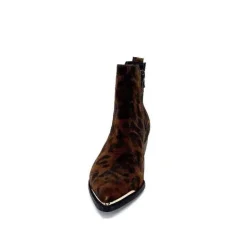 Ivoire0341a Ivoire Ar230 Daim Leo Moka*Femme Santiags