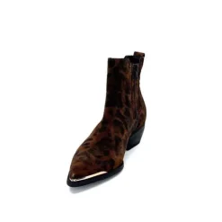Ivoire0341a Ivoire Ar230 Daim Leo Moka*Femme Santiags