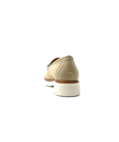 Ivoire0130a Ivoire 8B 4655 Cuir Beige*Femme Mocassins