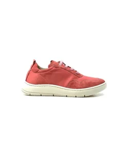Ivoire0130a Ivoire 2B 4687 Textile Daim Corail*Femme Baskets