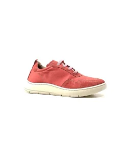 Ivoire0130a Ivoire 2B 4687 Textile Daim Corail*Femme Baskets