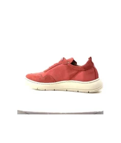 Ivoire0130a Ivoire 2B 4687 Textile Daim Corail*Femme Baskets