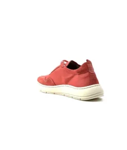 Ivoire0130a Ivoire 2B 4687 Textile Daim Corail*Femme Baskets